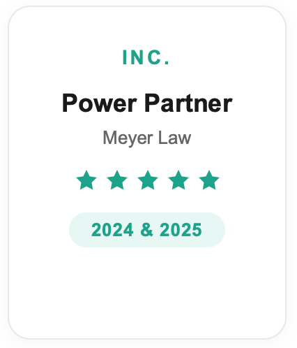 Inc. Power Partner: Meyer Law, 2024 and 2025