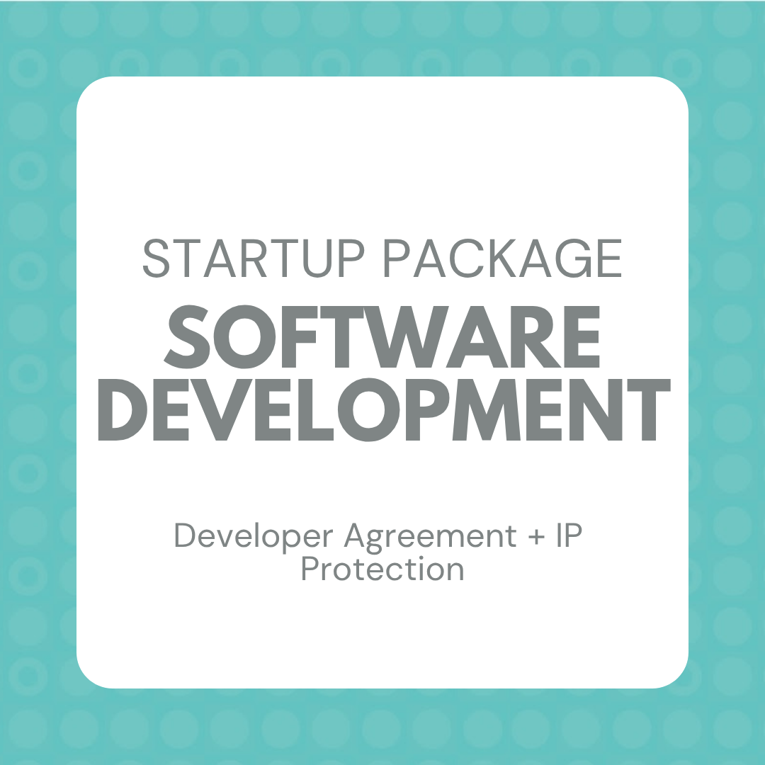 Startup Package: Software Development, Developer Agreement + IP Protection